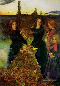  Millais Art - feuilles d’automne préraphaélite John Everett Millais